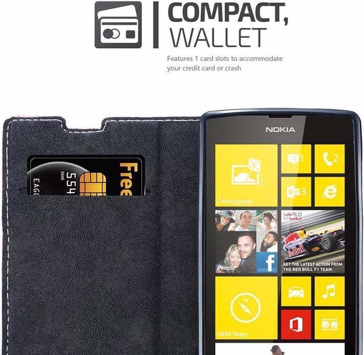 Actual product image Cadorabo Book X Wallet Cover (Nokia Lumia 520)