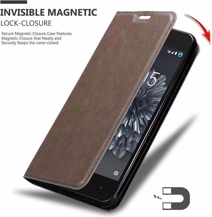 Produktbild Cadorabo Book Invisible Magnet Cover (BQ Aquaris X5)