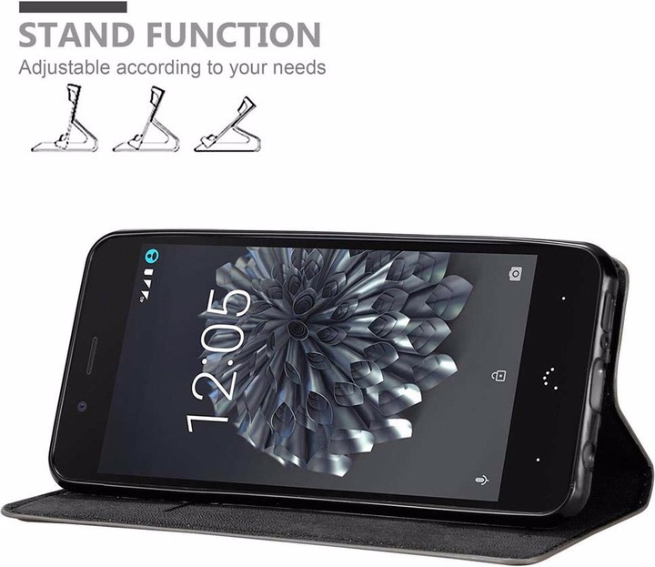 Produktbild Cadorabo Book Invisible Magnet Cover (BQ Aquaris X5)