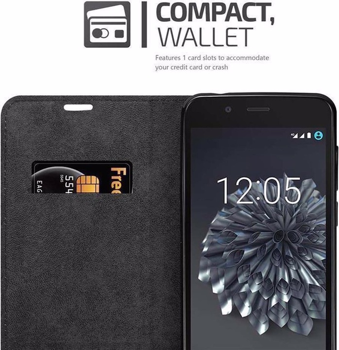 Produktbild Cadorabo Book Invisible Magnet Cover (BQ Aquaris X5)