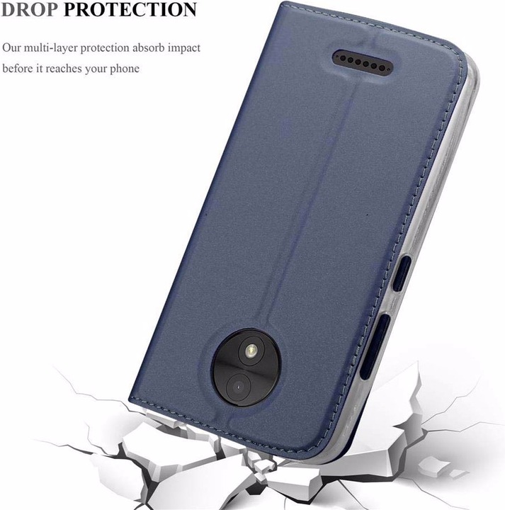 Actual product image Cadorabo Book Classy Style Cover (Motorola Moto C Plus)