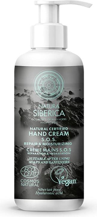 Natura Siberica Zertifizierte Handcreme S.O.S. Repair & Moisturizing Blue (250 ml)