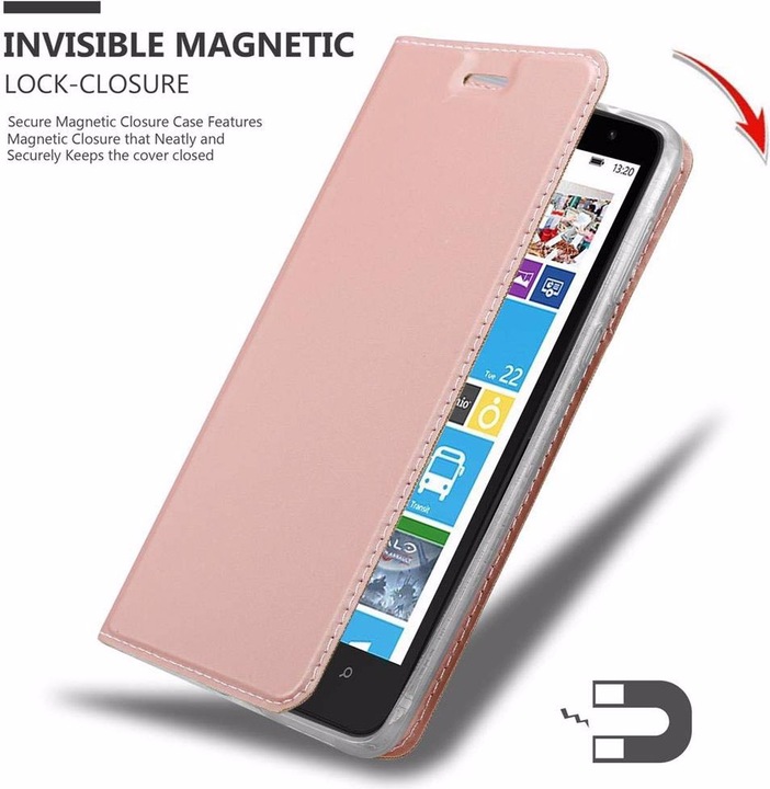 Produktbild Cadorabo Book Classy Style Cover (Nokia Lumia 1320)
