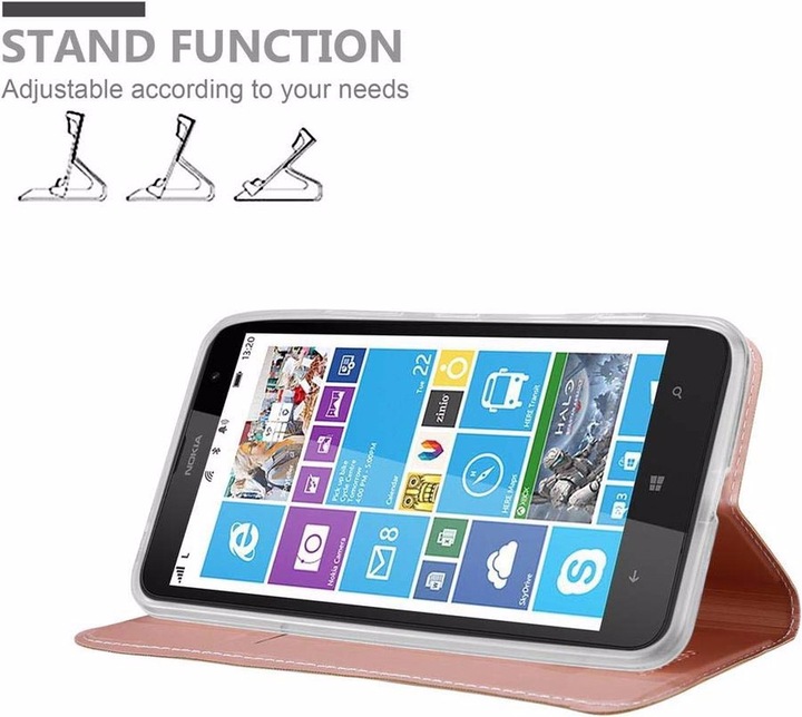 Produktbild Cadorabo Book Classy Style Cover (Nokia Lumia 1320)