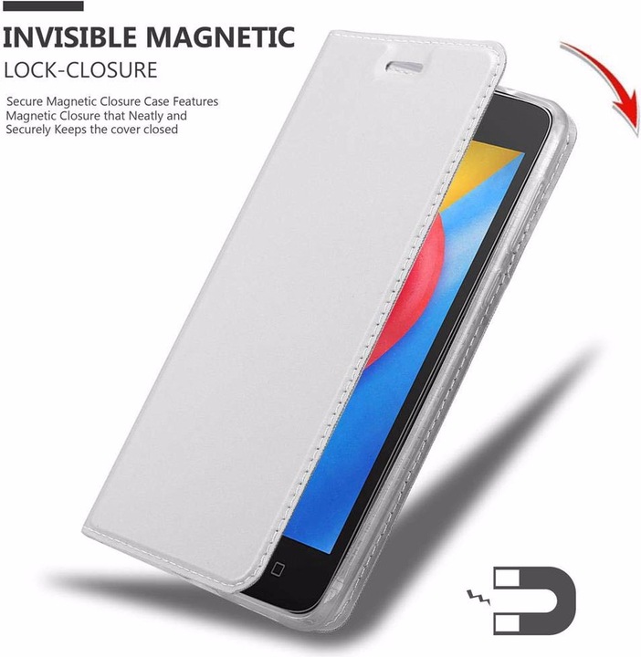 Actual product image Cadorabo Book Classy Style Cover (Motorola Moto C Plus)