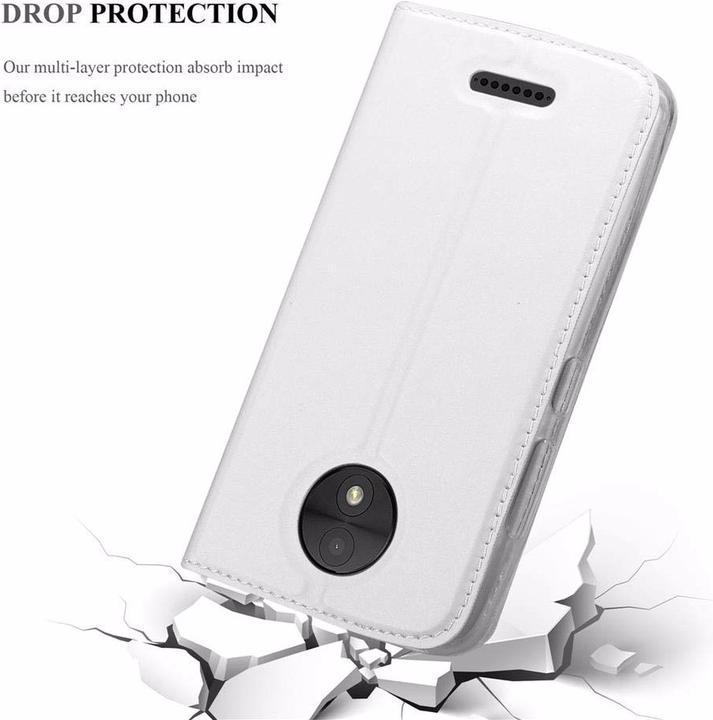 Actual product image Cadorabo Book Classy Style Cover (Motorola Moto C Plus)