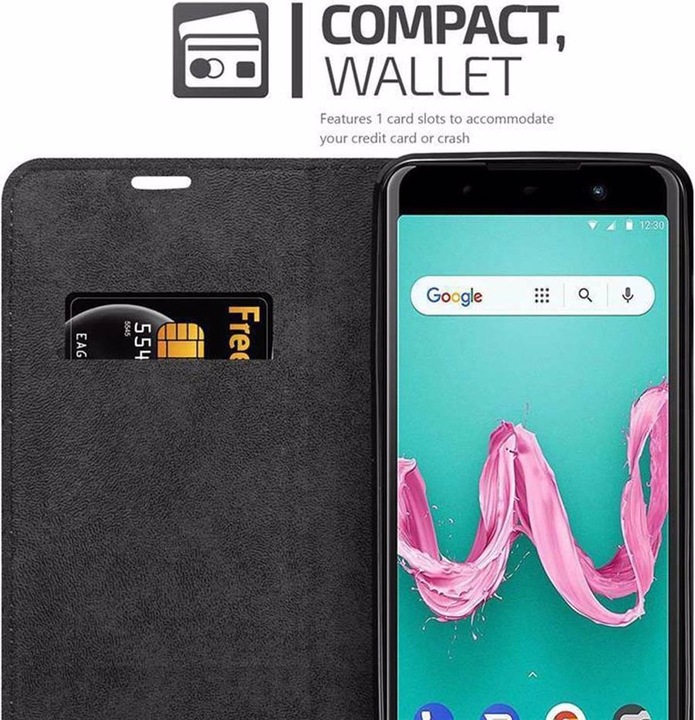 Produktbild Cadorabo Book Invisible Magnet Cover (Wiko Lenny 5)
