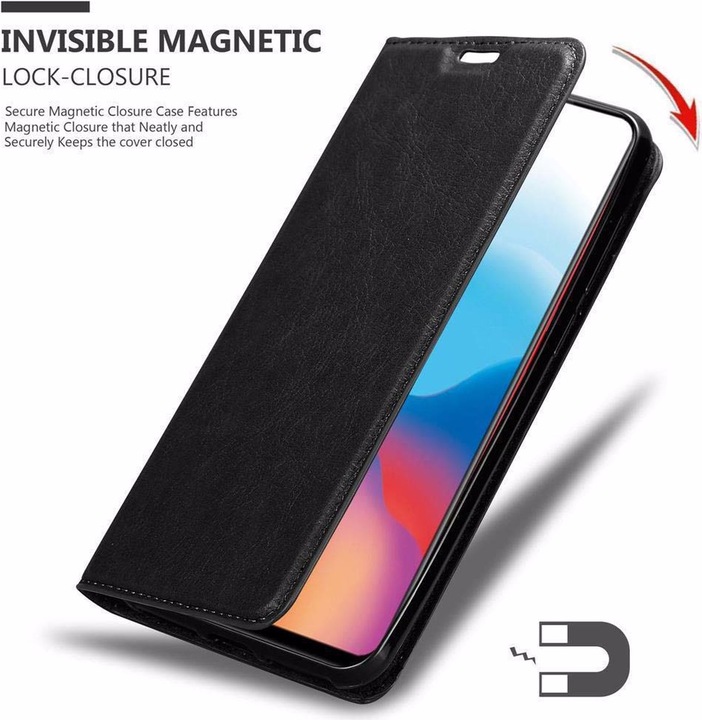 Actual product image Cadorabo Book Invisible Magnet Cover (Vivo X21)