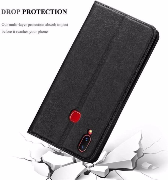 Actual product image Cadorabo Book Invisible Magnet Cover (Vivo X21)