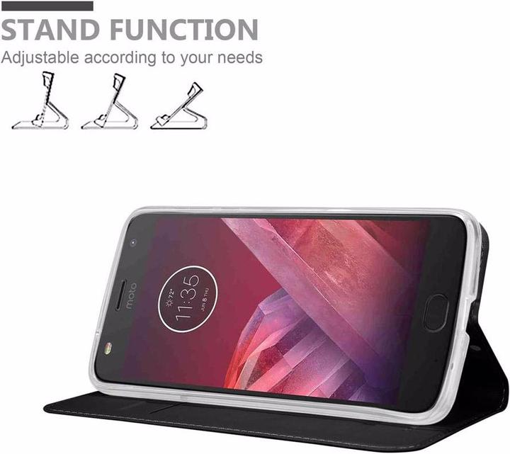 Actual product image Cadorabo Book Classy Style Cover (Motorola Moto Z2)