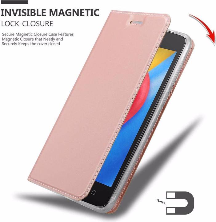 Actual product image Cadorabo Book Classy Style Cover (Motorola Moto C Plus)