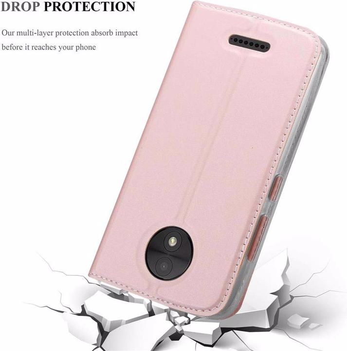Actual product image Cadorabo Book Classy Style Cover (Motorola Moto C Plus)
