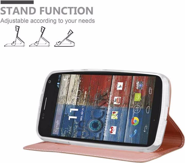 Actual product image Cadorabo Book Classy Style Cover (Motorola Moto G2 (2nd Gen))