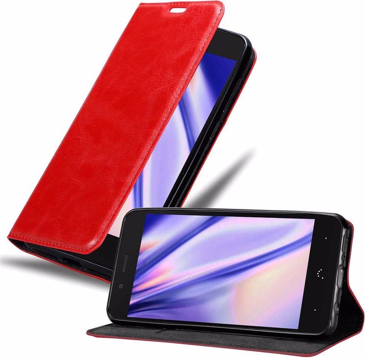 Actual product image Cadorabo Book Invisible Magnet Cover (BQ Aquaris X5)