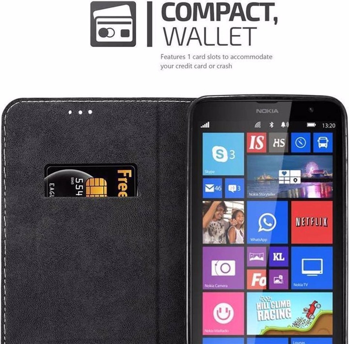 Actual product image Cadorabo Book X Wallet Cover (Nokia Lumia 1320)