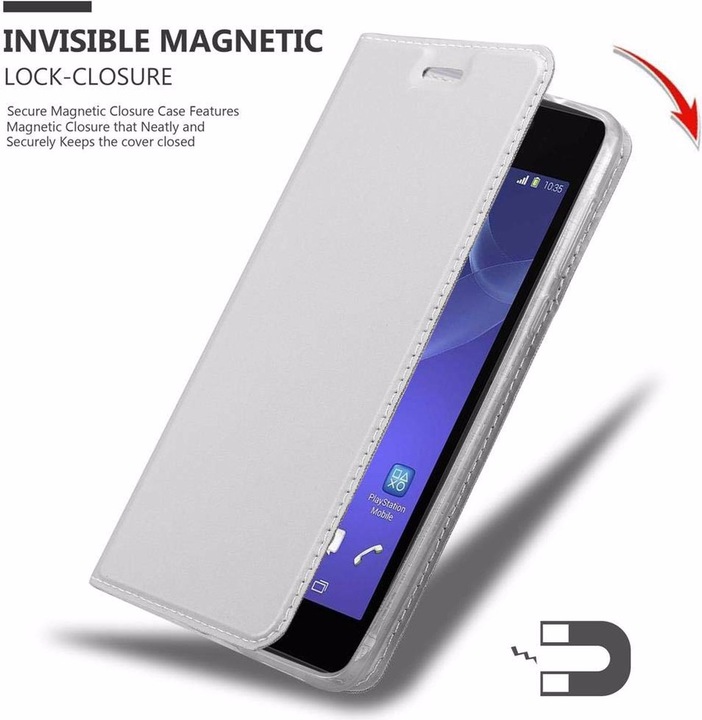 Produktbild Cadorabo Book Classy Style Cover (Sony Xperia M2, Sony Xperia M2 Aqua)