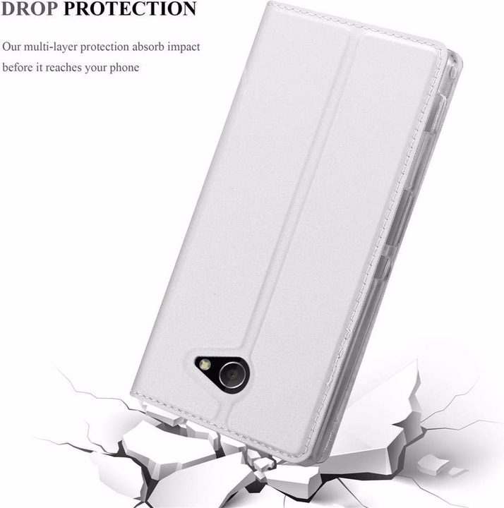 Produktbild Cadorabo Book Classy Style Cover (Sony Xperia M2, Sony Xperia M2 Aqua)