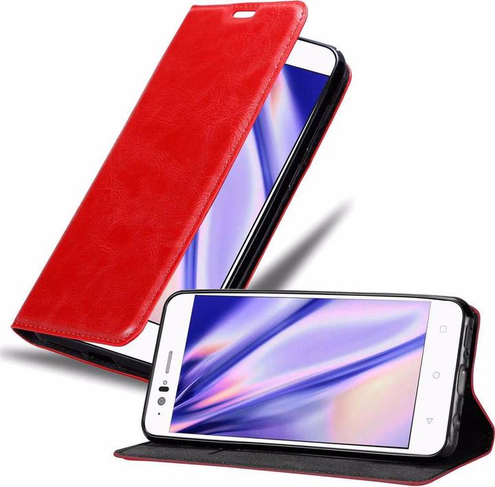 Actual product image Cadorabo Book Invisible Magnet Cover (BQ Aquaris M5)