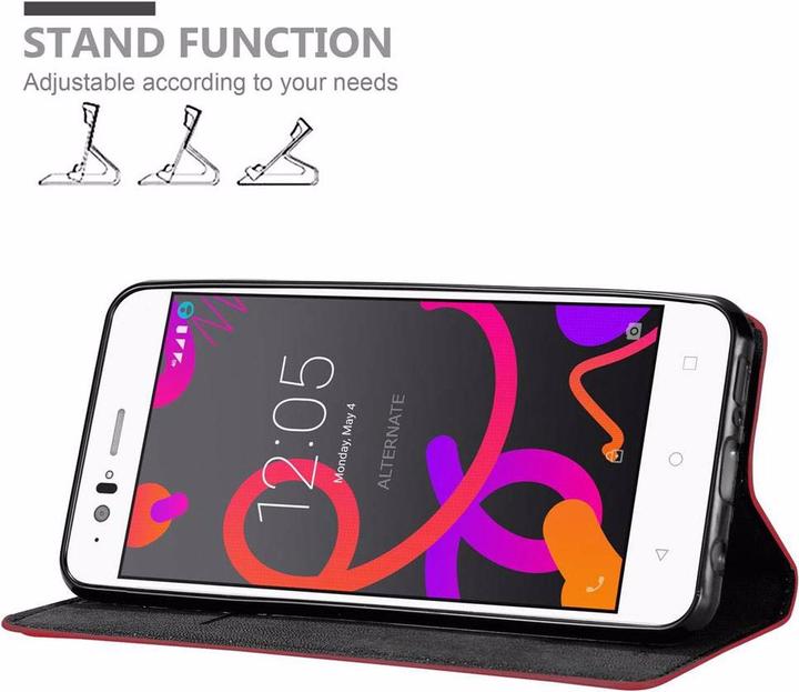 Actual product image Cadorabo Book Invisible Magnet Cover (BQ Aquaris M5)