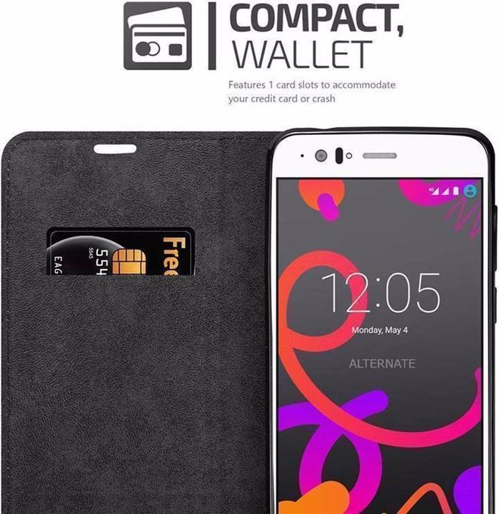 Actual product image Cadorabo Book Invisible Magnet Cover (BQ Aquaris M5)