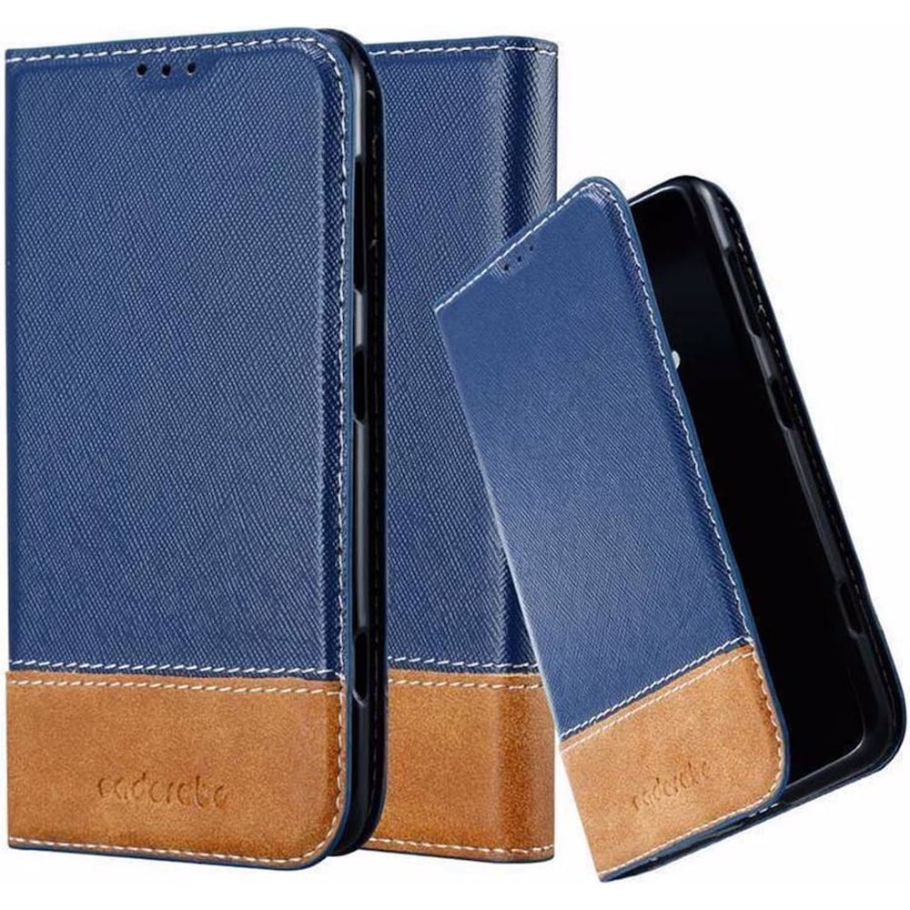 Cadorabo Book X-Wallet Cover (Nokia Lumia 625), Smartphone Hülle, Blau