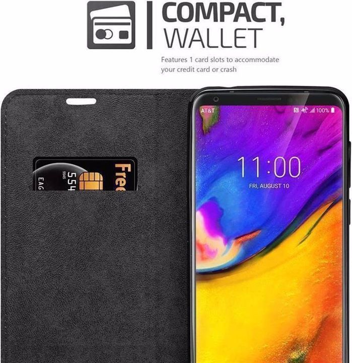 Actual product image Cadorabo Book Invisible Magnet Cover (LG V35 ThinQ)