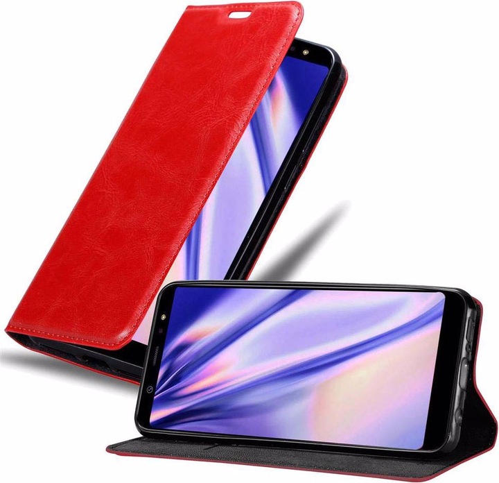 Actual product image Cadorabo Book Invisible Magnet Cover (Samsung Galaxy A6+)