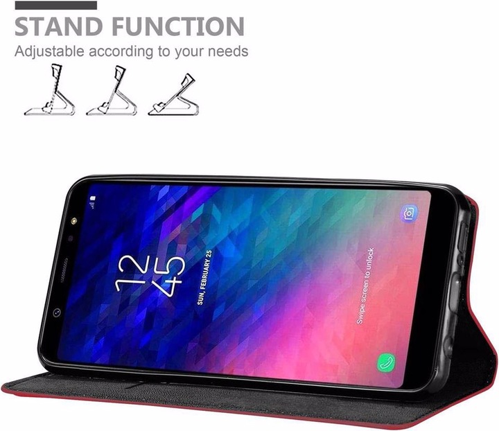 Actual product image Cadorabo Book Invisible Magnet Cover (Samsung Galaxy A6+)
