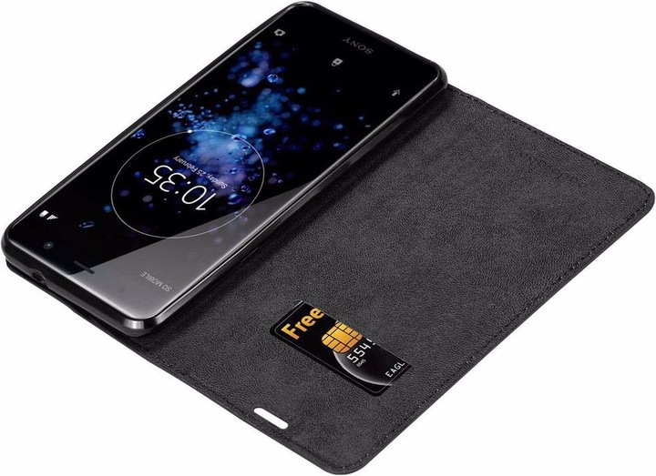 Actual product image Cadorabo Book Invisible Magnet Cover (Sony Xperia XZ2 Premium)