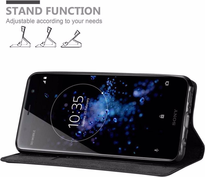 Actual product image Cadorabo Book Invisible Magnet Cover (Sony Xperia XZ2 Premium)
