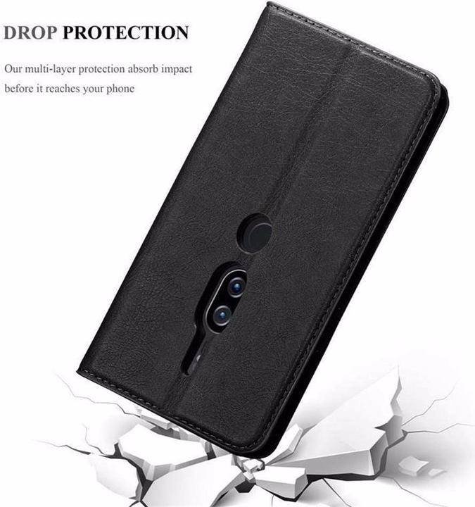 Actual product image Cadorabo Book Invisible Magnet Cover (Sony Xperia XZ2 Premium)