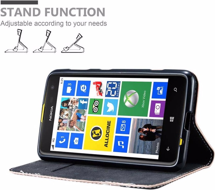 Actual product image Cadorabo Book X Wallet Cover (Nokia Lumia 625)