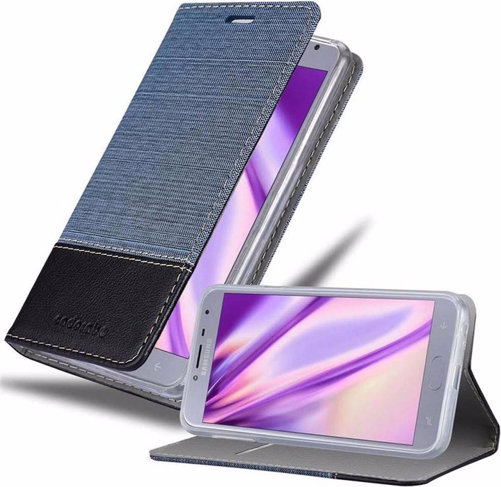 Produktbild Cadorabo Book Jeans Optik Cover (Samsung Galaxy J4 (2018))