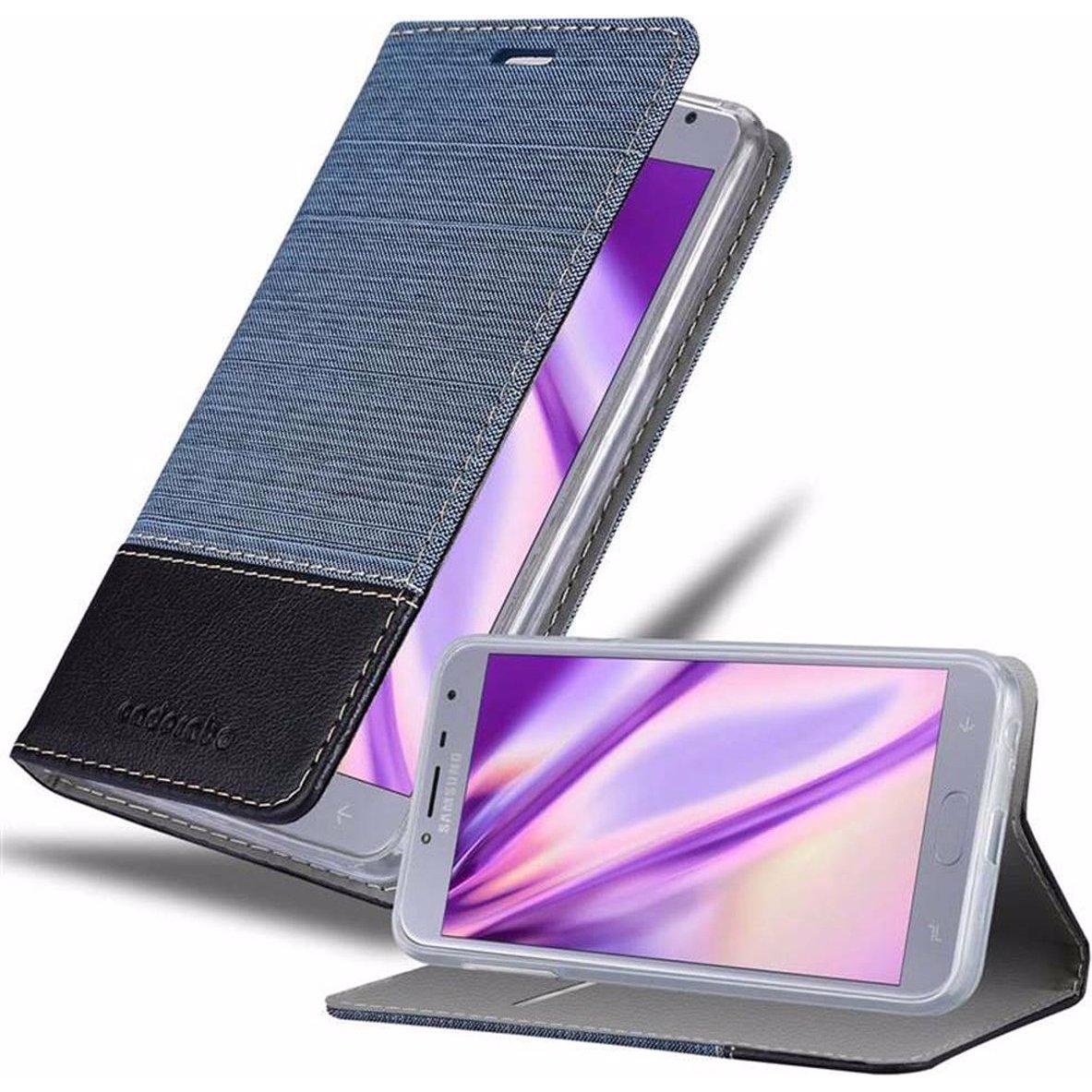 Thumbnail - Cadorabo Book Jeans Optik Cover (Samsung Galaxy J4 (2018)), Smartphone Hülle, Blau