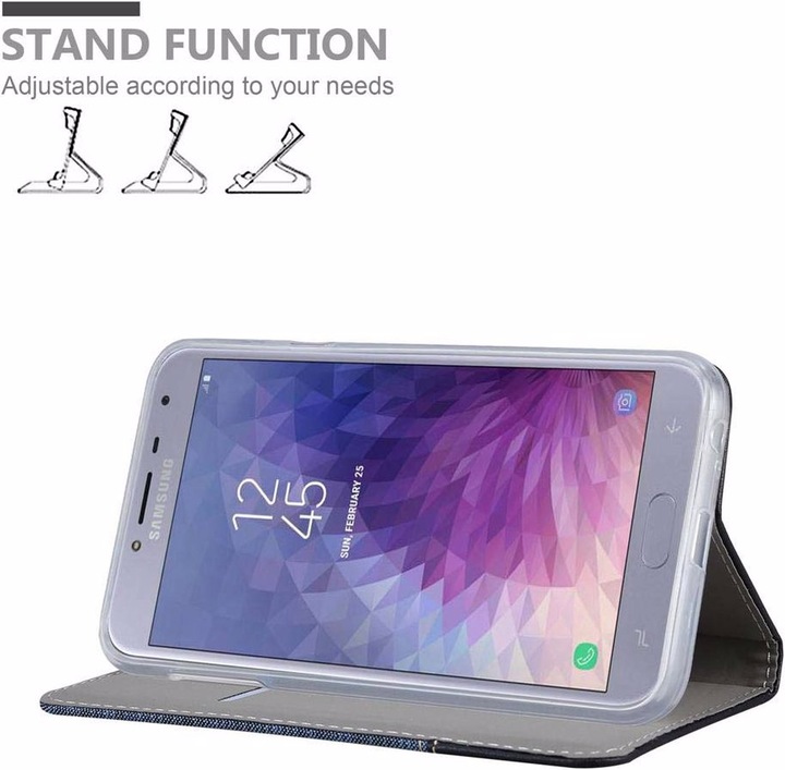 Produktbild Cadorabo Book Jeans Optik Cover (Samsung Galaxy J4 (2018))