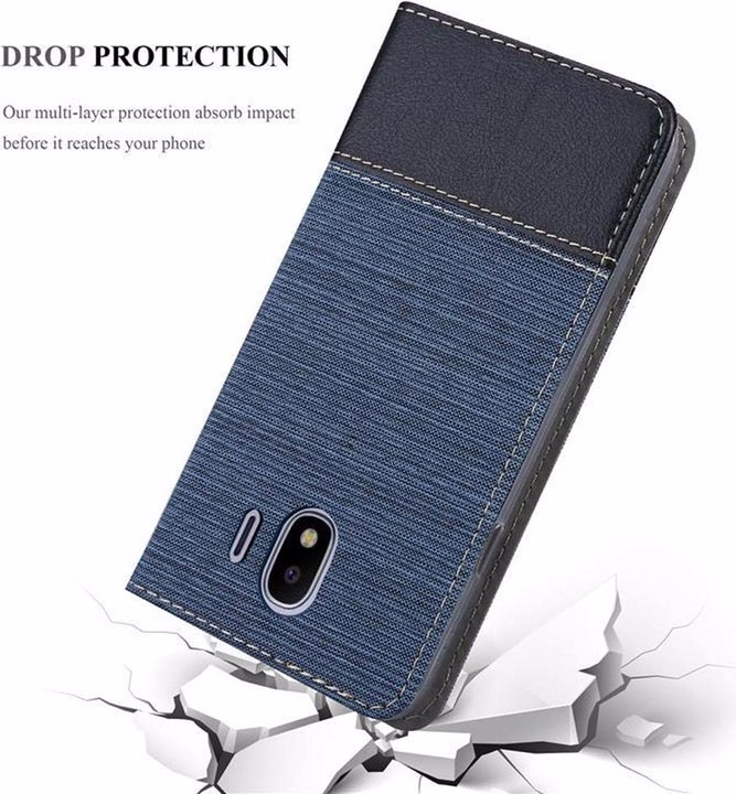 Produktbild Cadorabo Book Jeans Optik Cover (Samsung Galaxy J4 (2018))