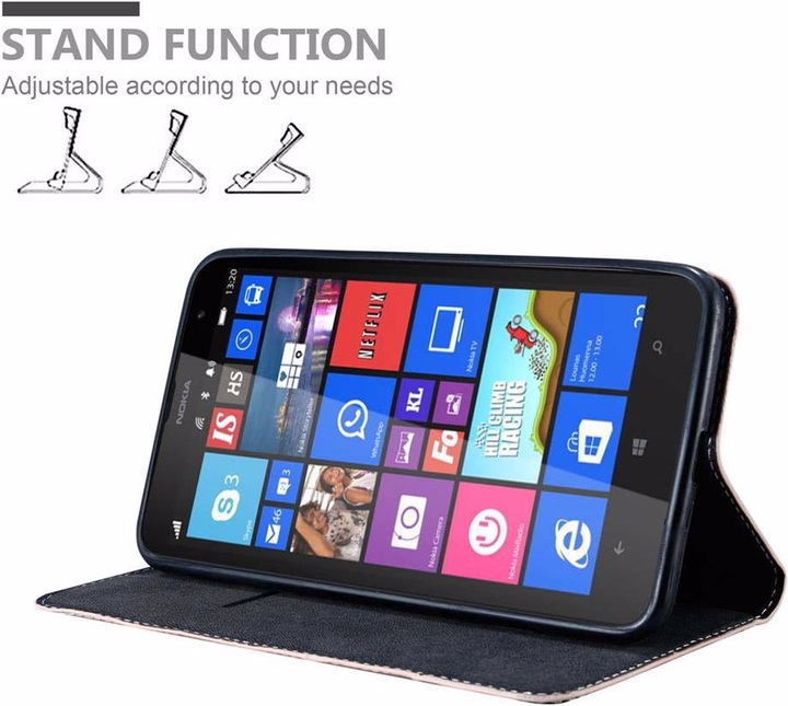 Actual product image Cadorabo Book X Wallet Cover (Nokia Lumia 1320)