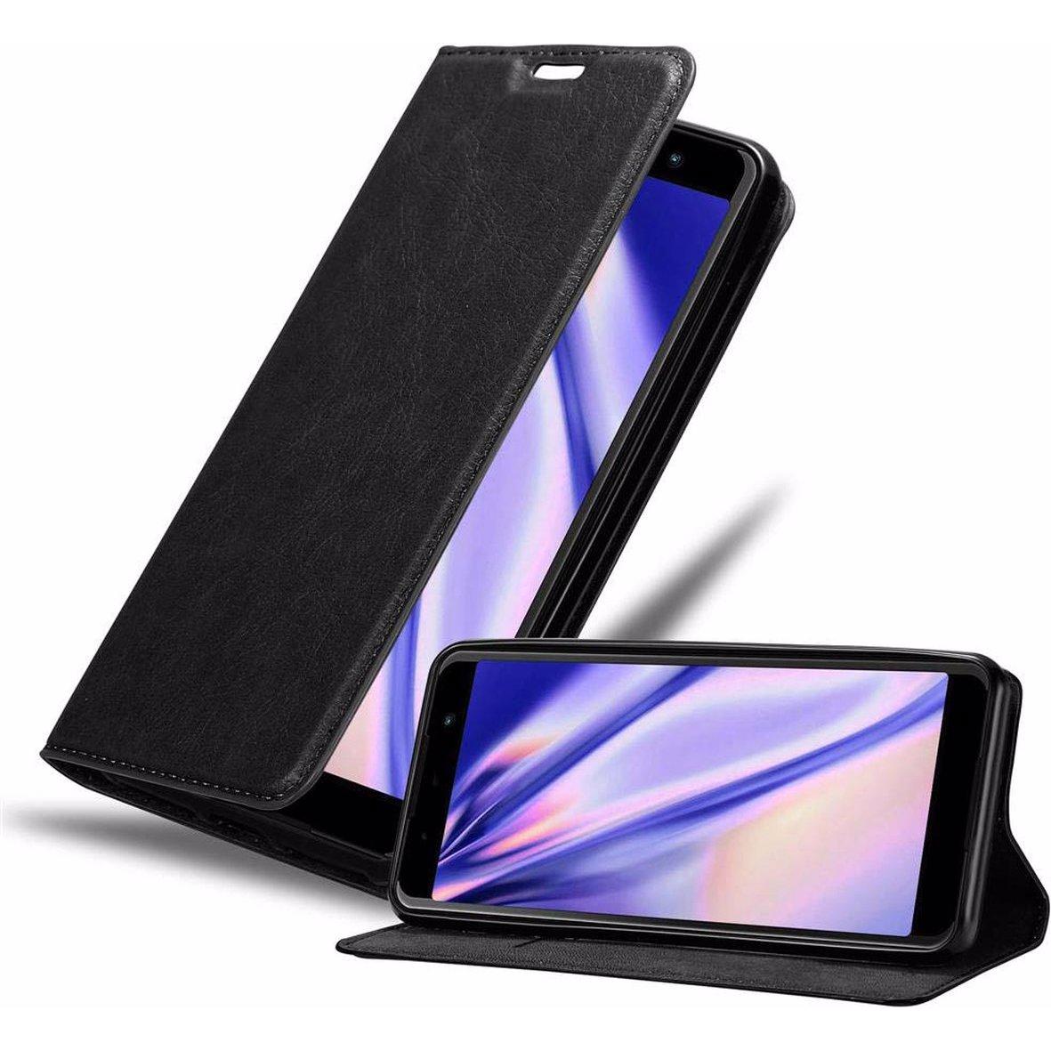 Thumbnail - Cadorabo Book Invisible Magnet Cover (Wiko Lenny 5), Smartphone Hülle, Schwarz