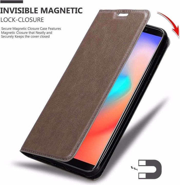 Actual product image Cadorabo Book Invisible Magnet Cover (Samsung Galaxy J3 Pro)