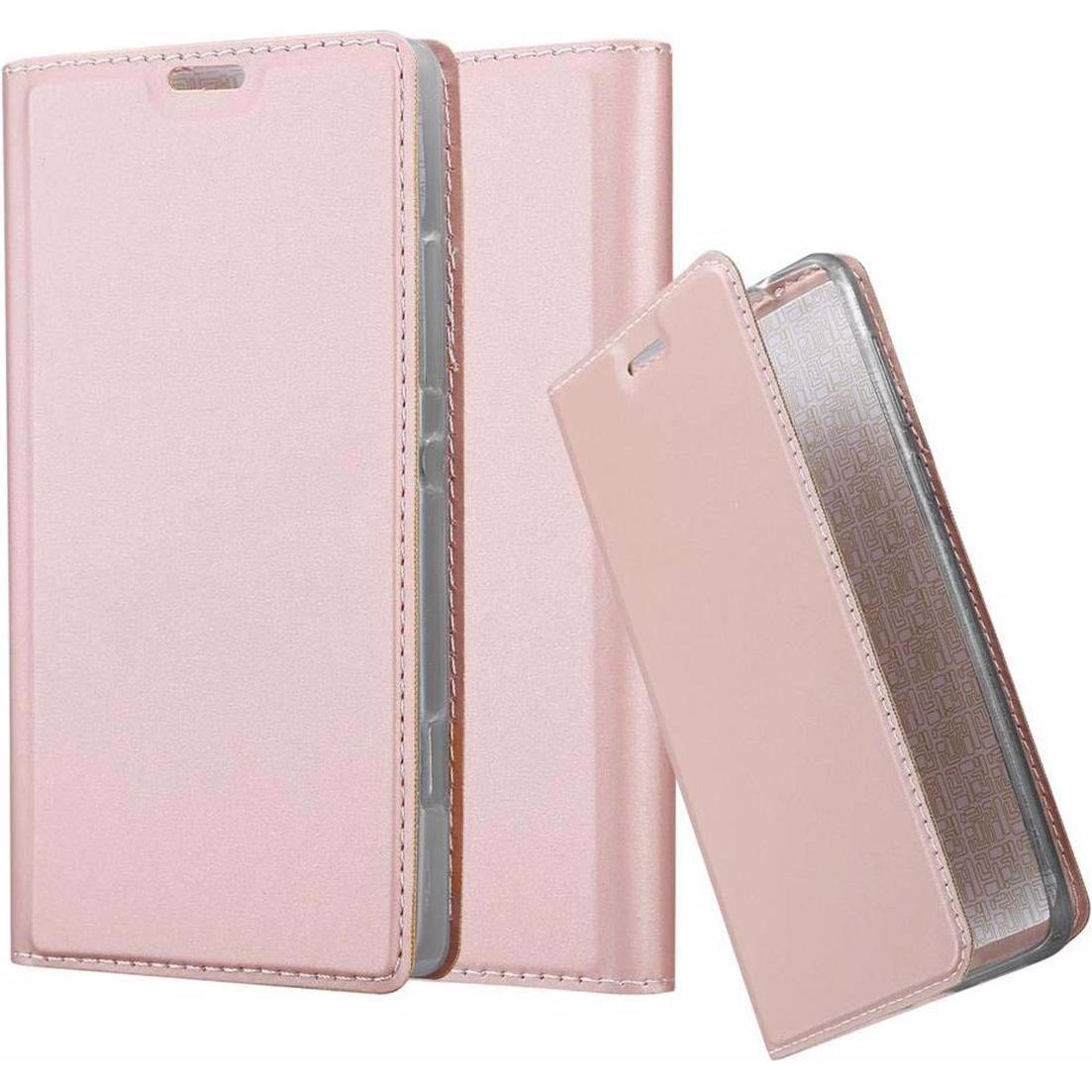 Cadorabo Book Classy Style Cover (Sony Xperia SP), Smartphone Hülle, Rosa