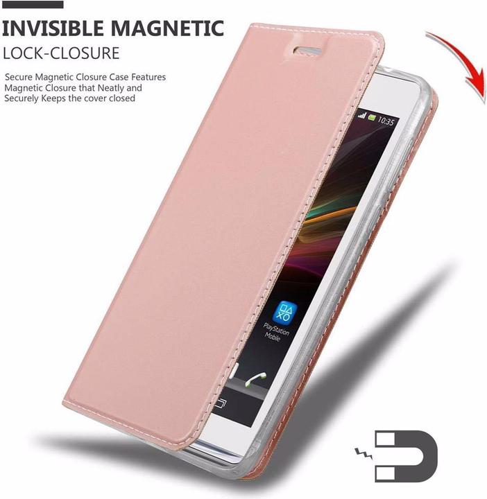 Actual product image Cadorabo Book Classy Style Cover (Sony Xperia SP)
