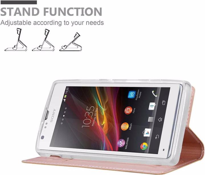 Actual product image Cadorabo Book Classy Style Cover (Sony Xperia SP)