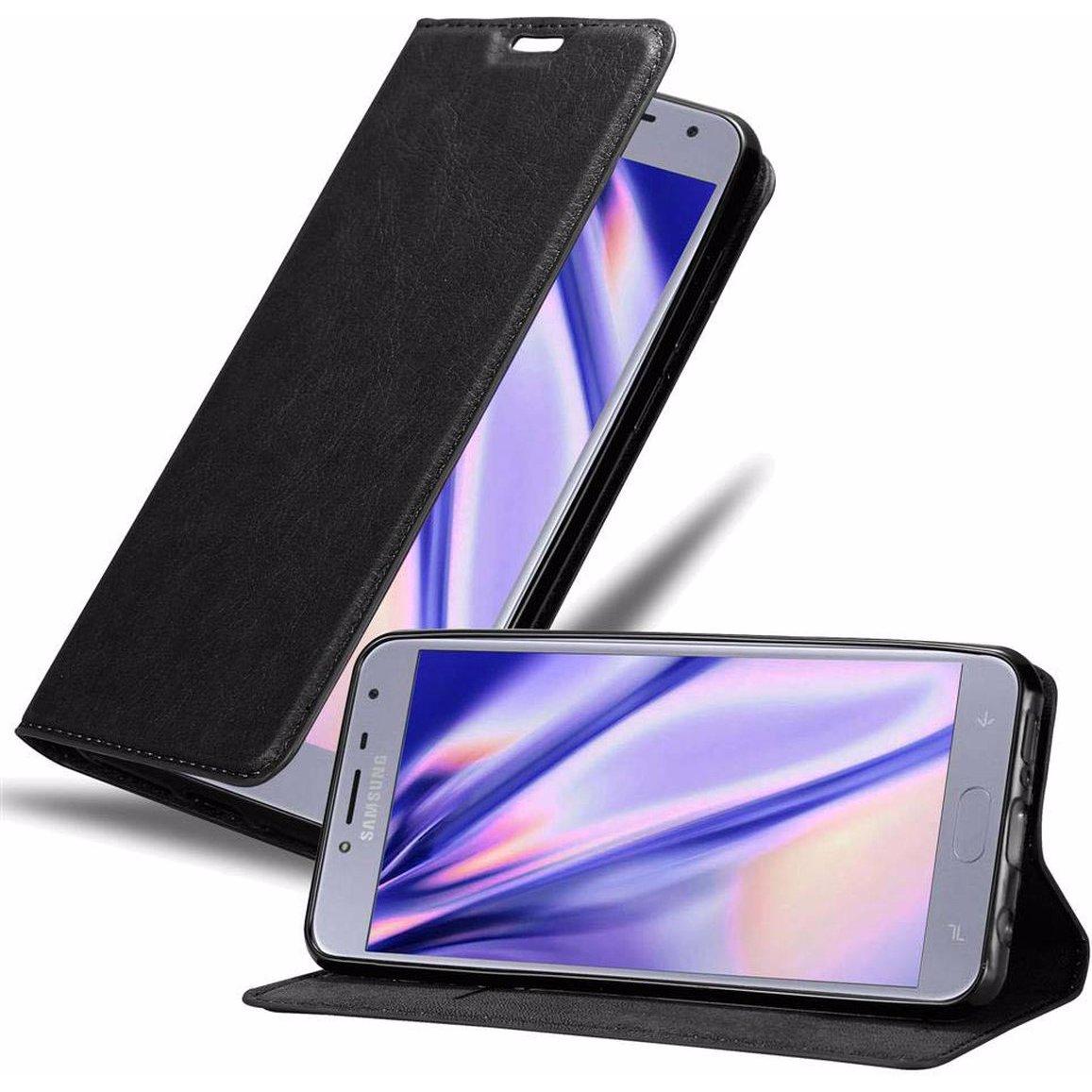 Thumbnail - Cadorabo Book Invisible Magnet Cover (Samsung Galaxy J4 (2018)), Smartphone Hülle, Schwarz
