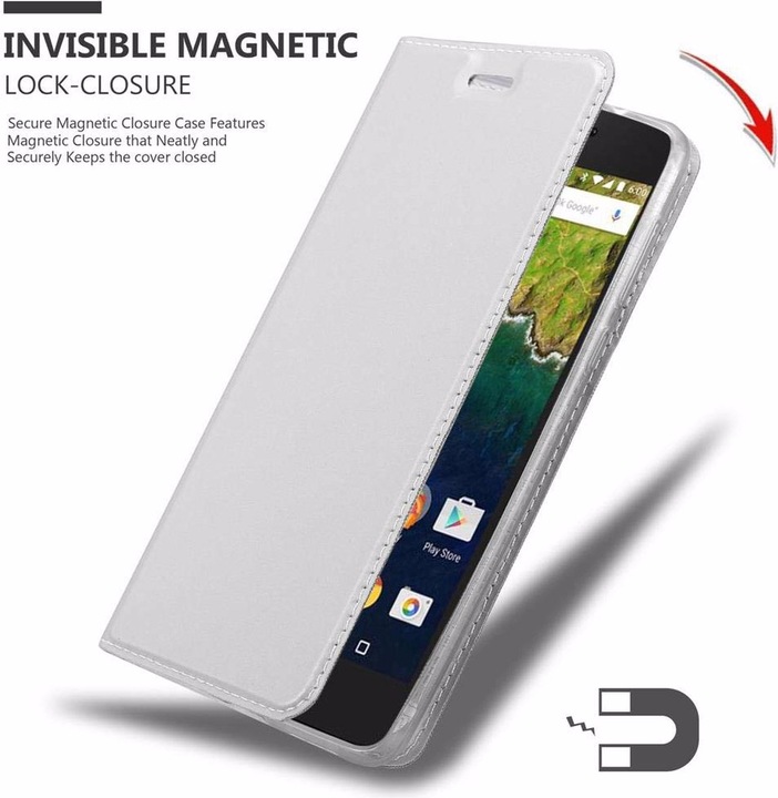 Produktbild Cadorabo Book Classy Style Cover (Google Nexus 6p)