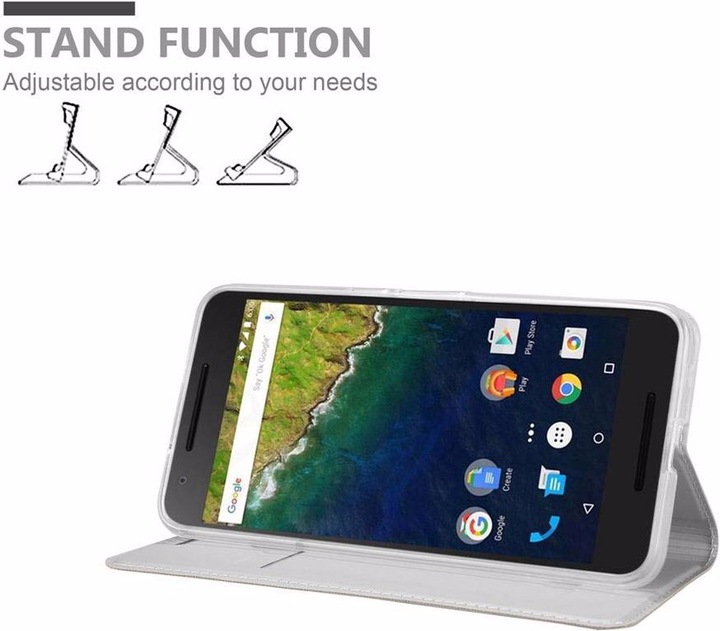 Produktbild Cadorabo Book Classy Style Cover (Google Nexus 6p)