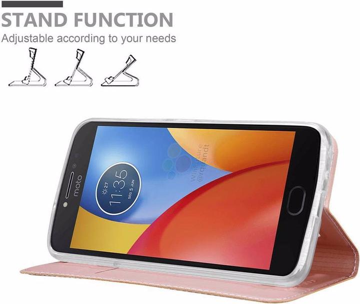 Actual product image Cadorabo Book Classy Style Cover (Motorola Moto E4)