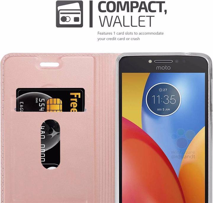 Actual product image Cadorabo Book Classy Style Cover (Motorola Moto E4)