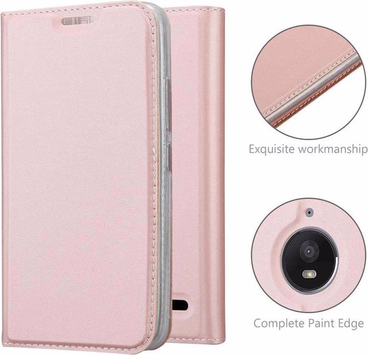 Actual product image Cadorabo Book Classy Style Cover (Motorola Moto E4)