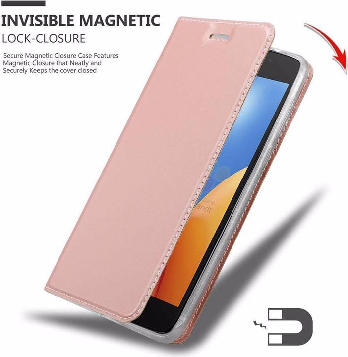 Actual product image Cadorabo Book Classy Style Cover (Motorola Moto E4)