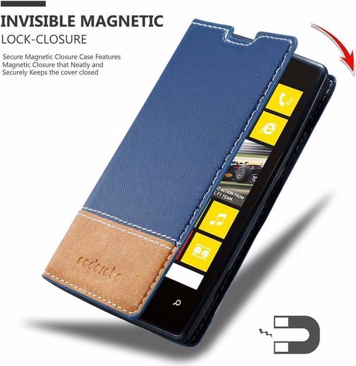 Actual product image Cadorabo Book X Wallet Cover (Nokia Lumia 520)